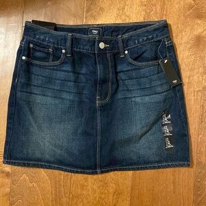 NWT-Gap Denim Mini Skirt Blue Denim Casual Stretch Skirt 5 pockets Size 6